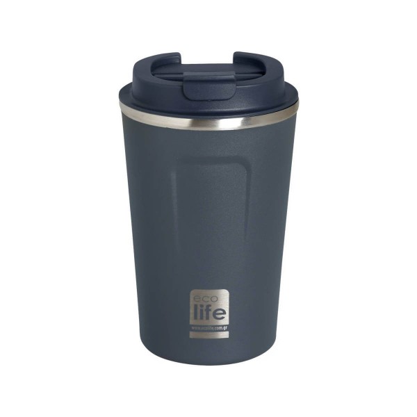Dark Blue Coffee Thermos 370ml - Ecolife