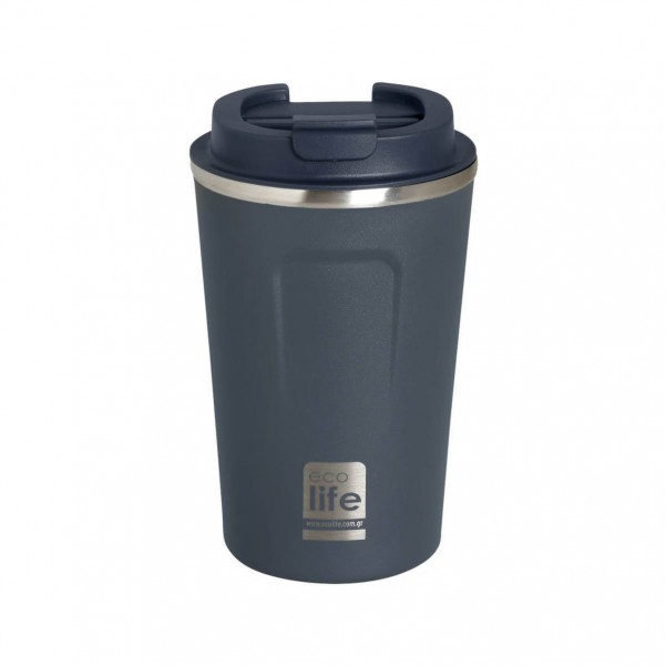 Dark Blue Coffee Thermos 370ml - Ecolife