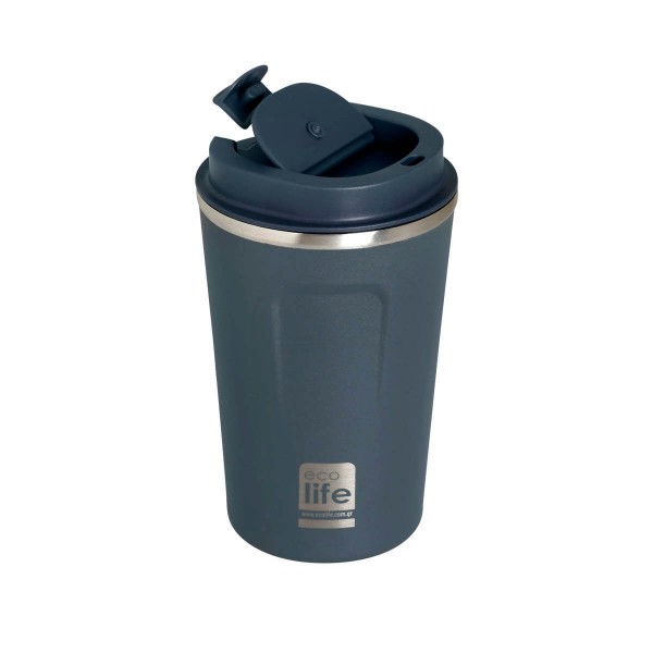 Dark Blue Coffee Thermos 370ml - Ecolife