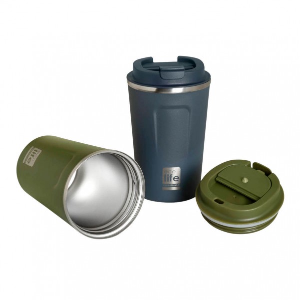 Dark Blue Coffee Thermos 370ml - Ecolife