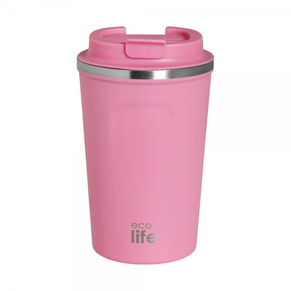 Rose Pink Coffee Thermos 370ml - Ecolife