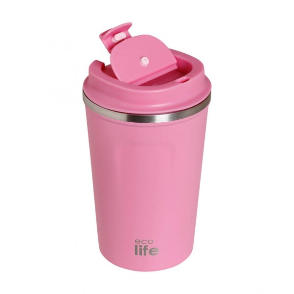 Rose Pink Coffee Thermos 370ml - Ecolife