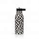 Ανοξείδωτο Θερμός - Black & White 550ml (Με Εσωτερικό Καλαμάκι) - EcoLife