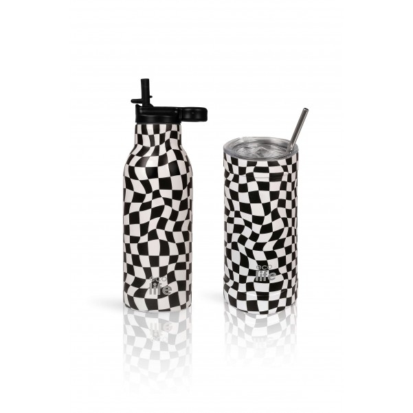 Coffee Thermos - Black & White 500ml - Ecolife