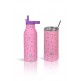 Ανοξείδωτο Θερμός - Pink Dandellion 550ml (Με Εσωτερικό Καλαμάκι) - EcoLife