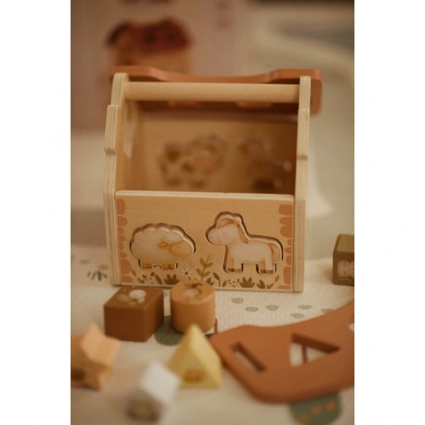 Εκπαιδευτικό Ξύλινο Puzzle - Tiny Barn - Mrs Ertha