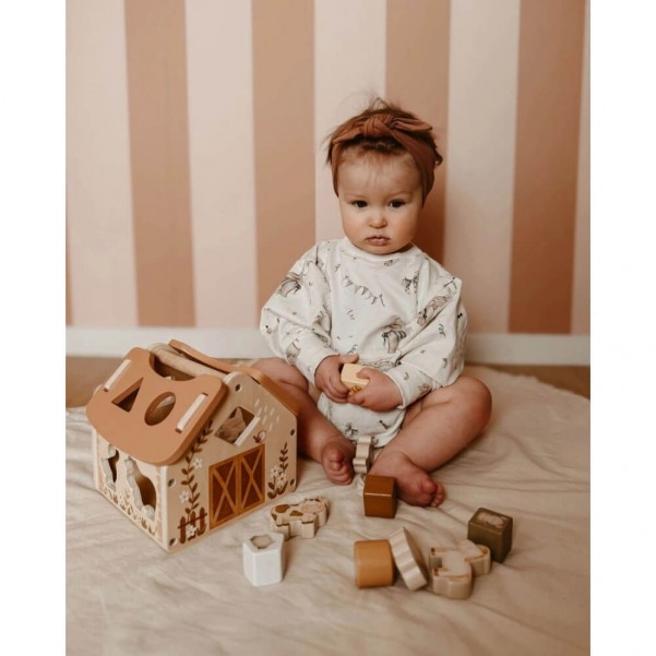 Εκπαιδευτικό Ξύλινο Puzzle - Tiny Barn - Mrs Ertha