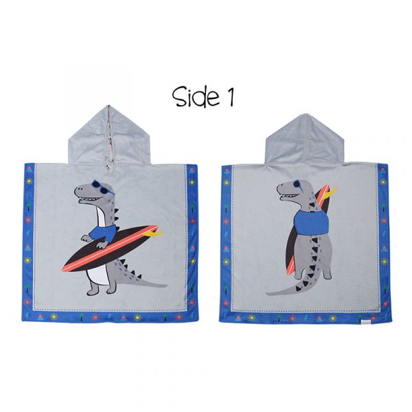 FlapJackKids- Πόντσο Διπλής Όψης UPF50+ Dino (2-6y)