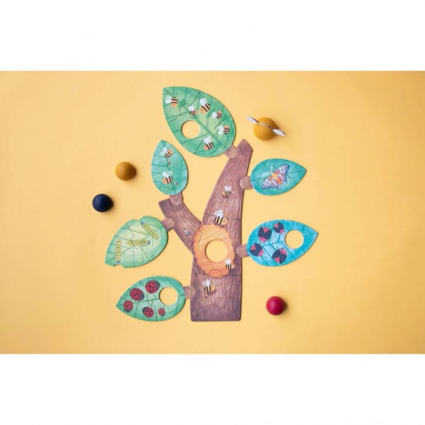 Bzzz - My First Insertable Puzzle - 1 + 2 + 3 + 4 pcs - Londji