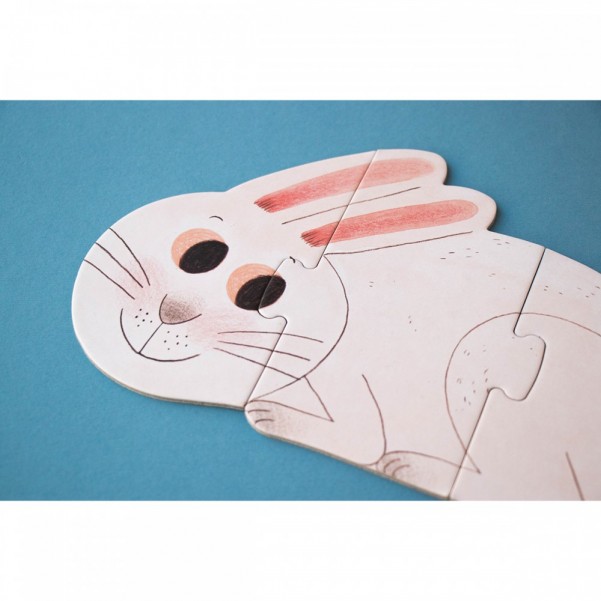 I Love My Pets - 21 pcs - Shape and Reversible Puzzle - Londji