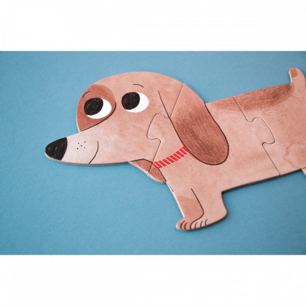 I Love My Pets - 21 pcs - Shape and Reversible Puzzle - Londji