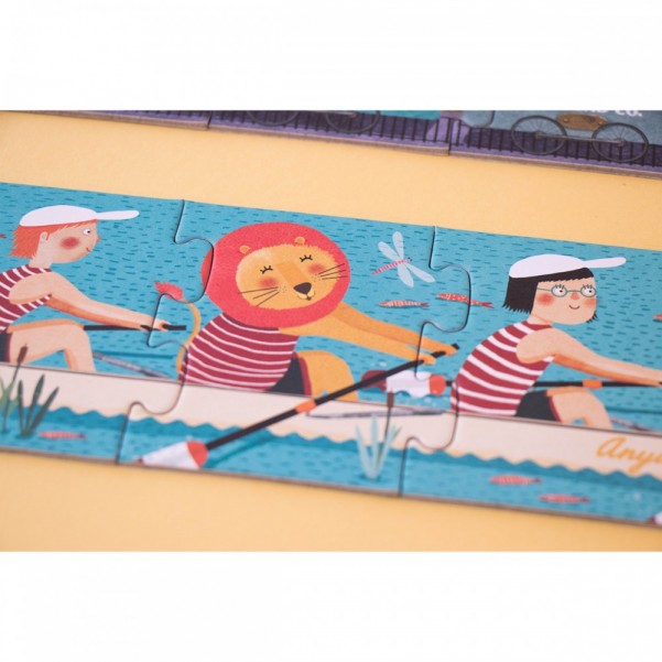 10 Travellers - 1+2+3+4 …+10 pcs - Progressive Puzzle - Londji