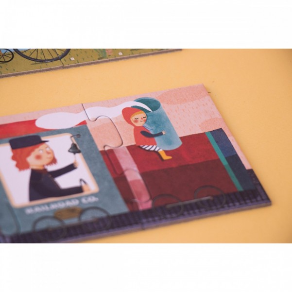 10 Travellers - 1+2+3+4 …+10 pcs - Progressive Puzzle - Londji