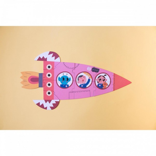 Valentina in Space - 2+3+4+5+10 pcs - Glow in the Dark Puzzle Londji