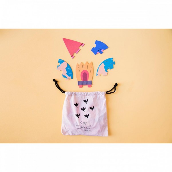 Valentina in Space - 2+3+4+5+10 pcs - Glow in the Dark Puzzle Londji