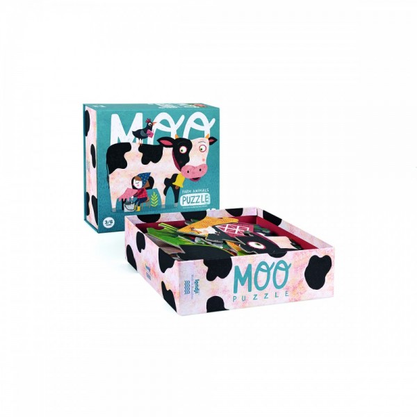 Moo - 36 pcs - Animals Puzzle - Londji
