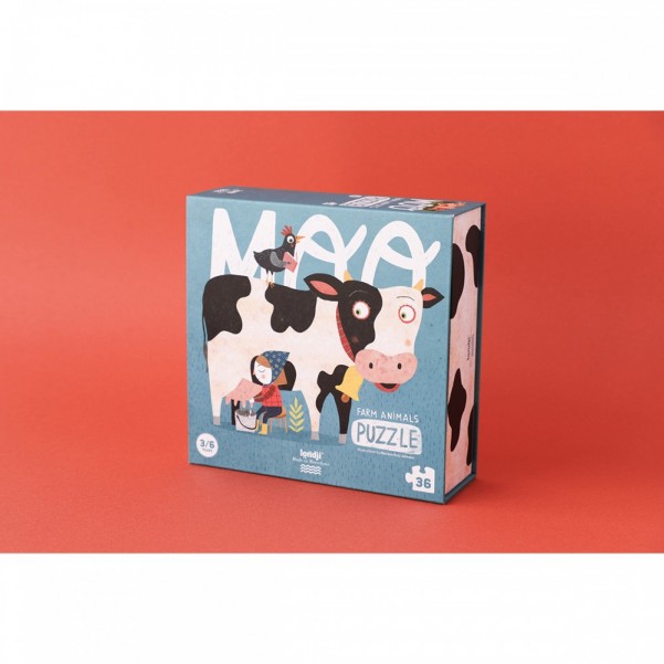 Moo - 36 pcs - Animals Puzzle - Londji