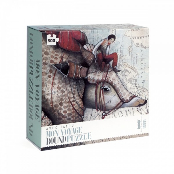 Avec Tatou - 500 pcs - Round Puzzle - Londji