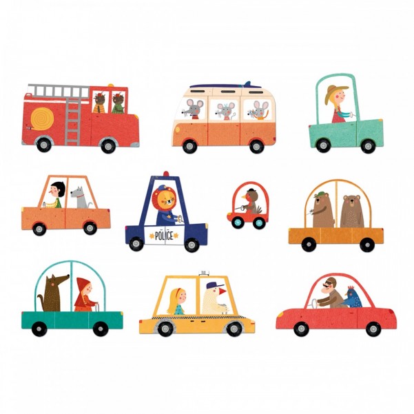Beep Beep - 48 pcs - Look and Find Puzzle Londji
