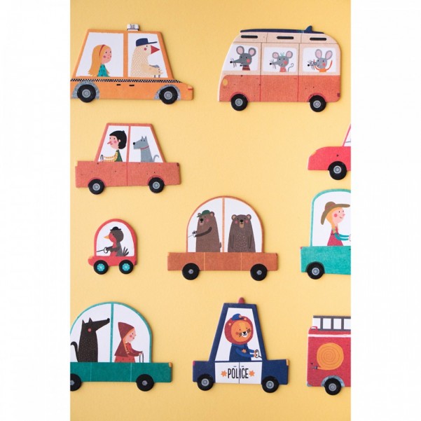 Beep Beep - 48 pcs - Look and Find Puzzle Londji