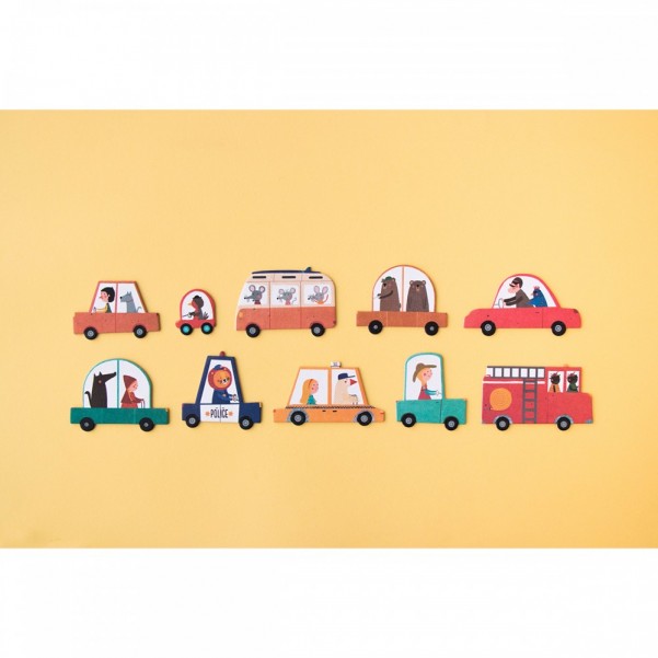 Beep Beep - 48 pcs - Look and Find Puzzle Londji