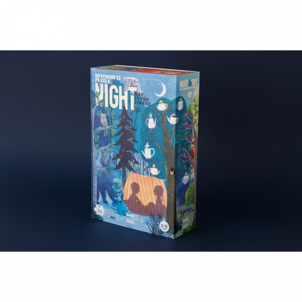 Night and Day In the Forest - 54 pcs - Reversible Puzzle Londji
