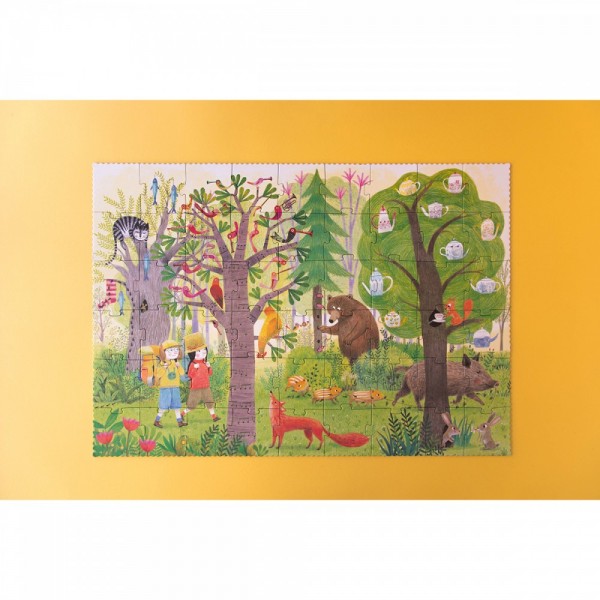 Night and Day In the Forest - 54 pcs - Reversible Puzzle Londji
