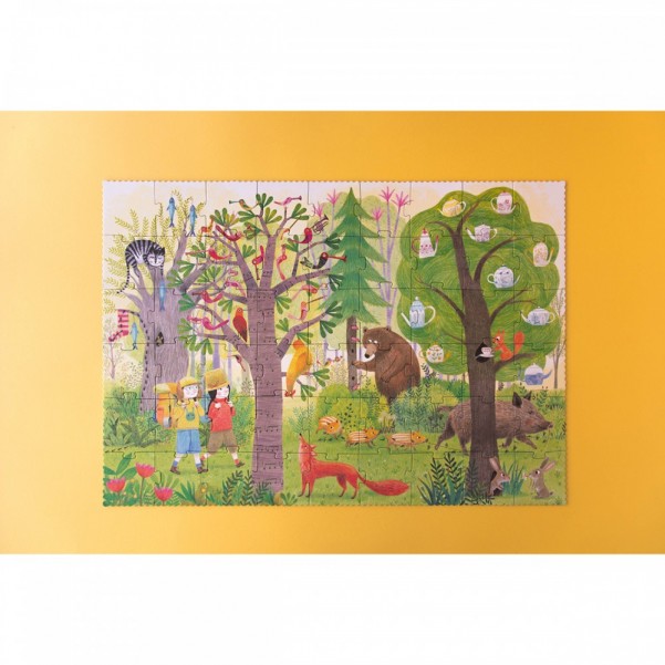 Night and Day In the Forest - 54 pcs - Reversible Puzzle Londji