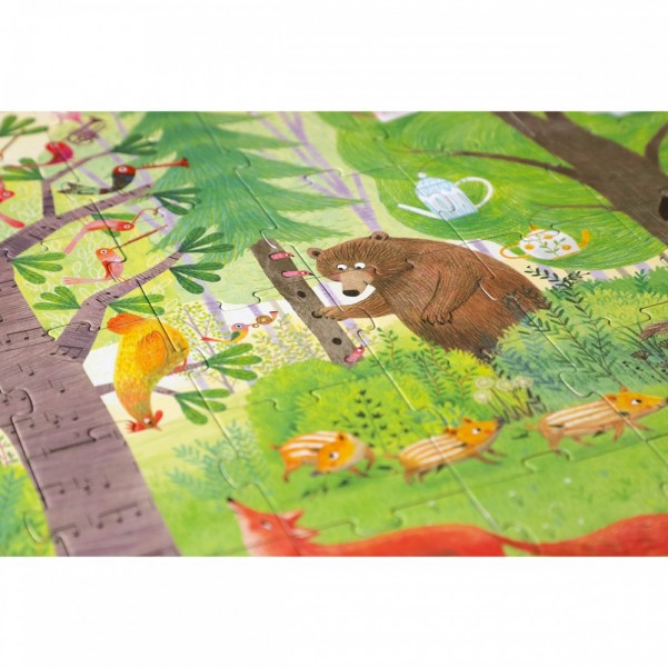 Night and Day In the Forest - 54 pcs - Reversible Puzzle Londji