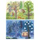 Night and Day In the Forest - 54 pcs - Reversible Puzzle Londji