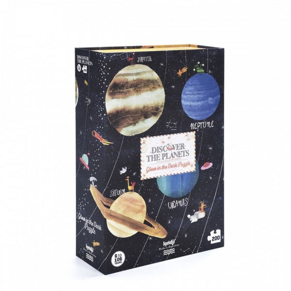 Discover the Planets - 200 pcs - Glow In the Dark Puzzle - Londji