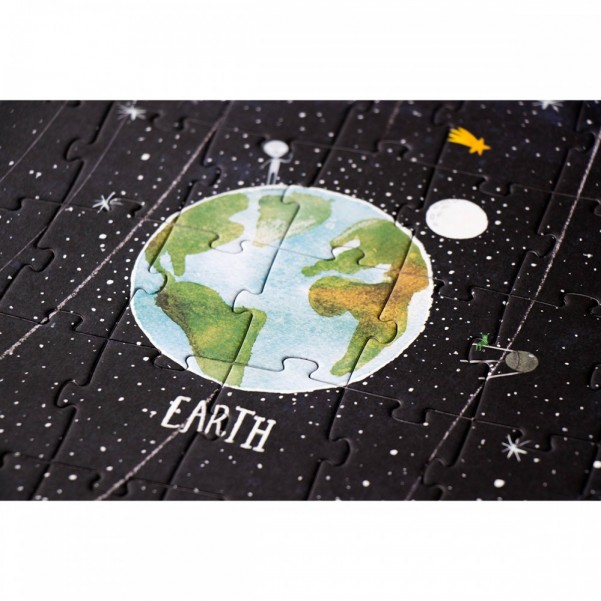 Discover the Planets - 200 pcs - Glow In the Dark Puzzle - Londji