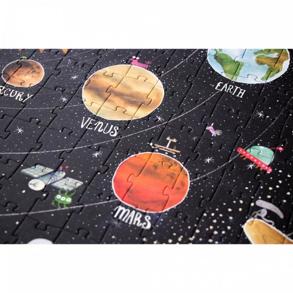 Discover the Planets - 200 pcs - Glow In the Dark Puzzle - Londji
