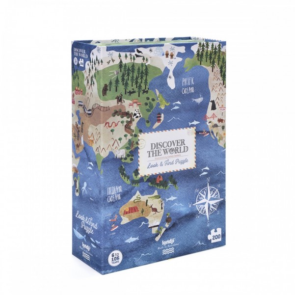 Discover the World - 200 pcs - Look and Find Puzzle - Londji