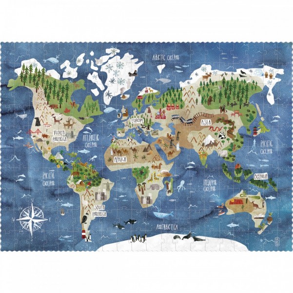 Discover the World - 200 pcs - Look and Find Puzzle - Londji