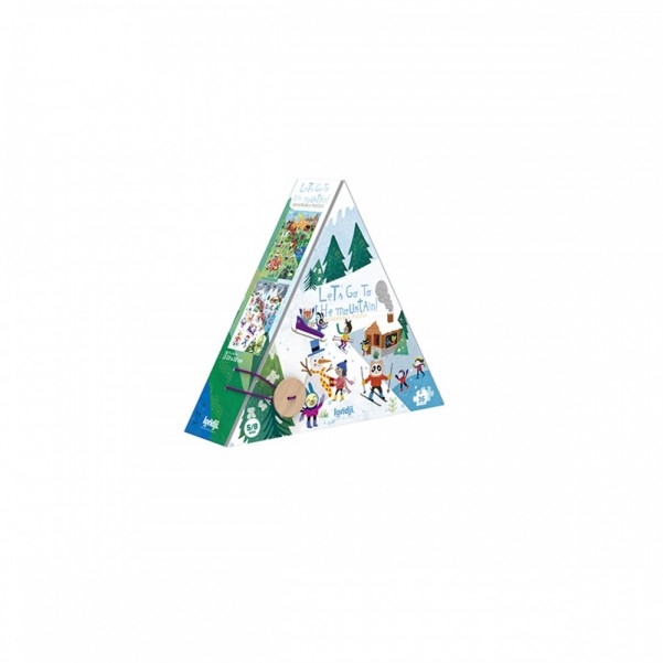 Let's Go to the Mountain - 36 pcs - Reversible Puzzle Londji