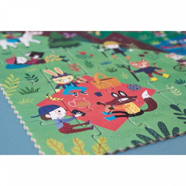 Let's Go to the Mountain - 36 pcs - Reversible Puzzle Londji