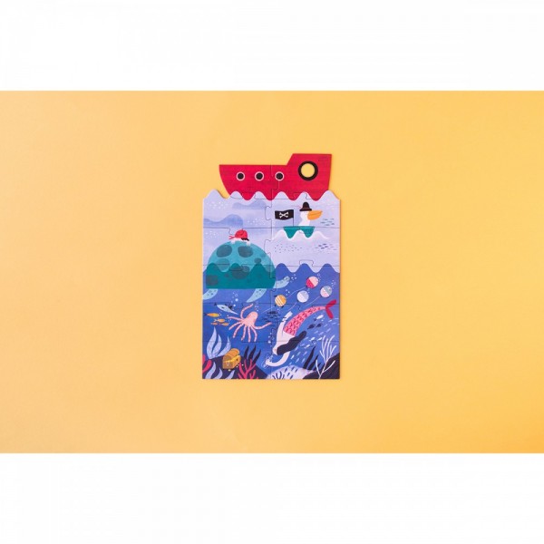 Discover The Treasure - 4+8+12+16 pcs - Layers Puzzle Londji