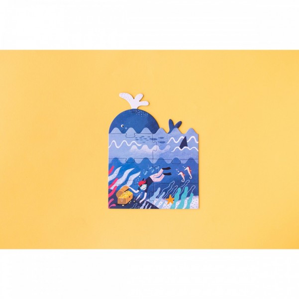 Discover The Treasure - 4+8+12+16 pcs - Layers Puzzle Londji