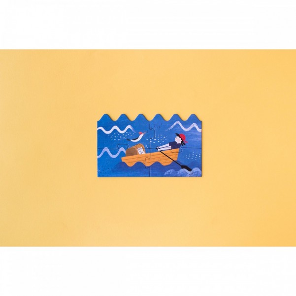 Discover The Treasure - 4+8+12+16 pcs - Layers Puzzle Londji