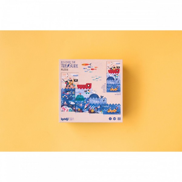 Discover The Treasure - 4+8+12+16 pcs - Layers Puzzle Londji