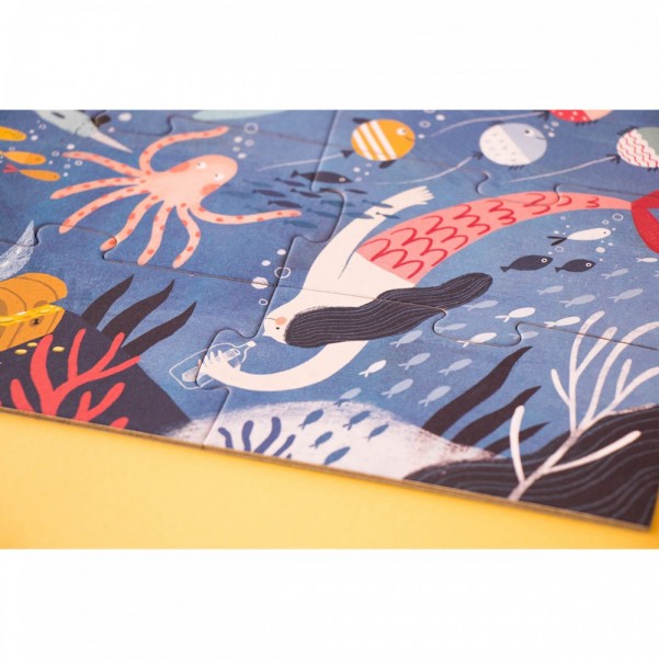 Discover The Treasure - 4+8+12+16 pcs - Layers Puzzle Londji