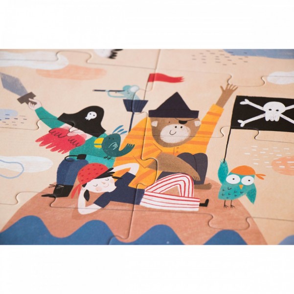 Discover The Treasure - 4+8+12+16 pcs - Layers Puzzle Londji