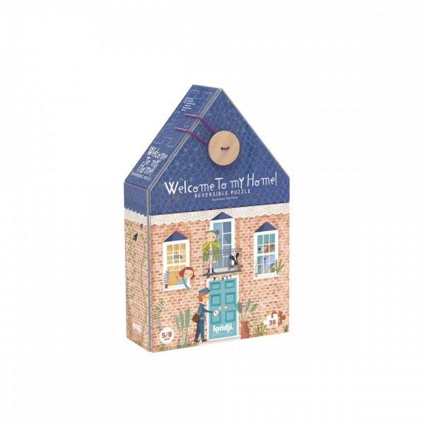 Welcome to my Home! - 36 pcs - Reversible Puzzle Londji