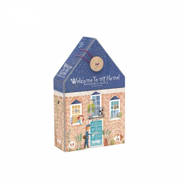 Welcome to my Home! - 36 pcs - Reversible Puzzle Londji