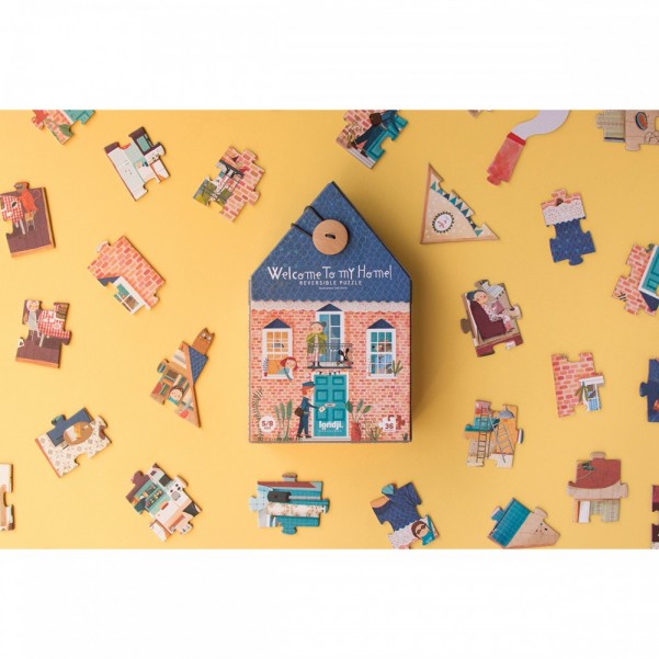 Welcome to my Home! - 36 pcs - Reversible Puzzle Londji