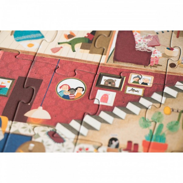 Welcome to my Home! - 36 pcs - Reversible Puzzle Londji