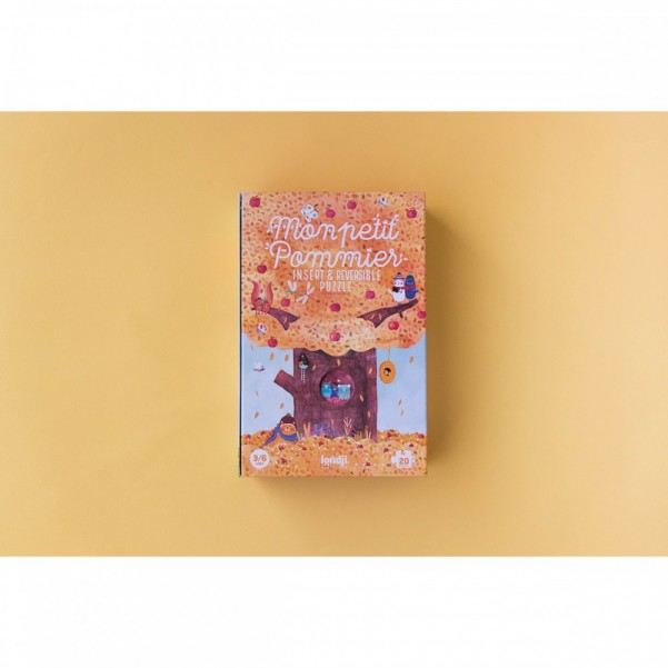 Mon Petit Pommier - 20 pcs - Insert and Reversible Puzzle - Londji