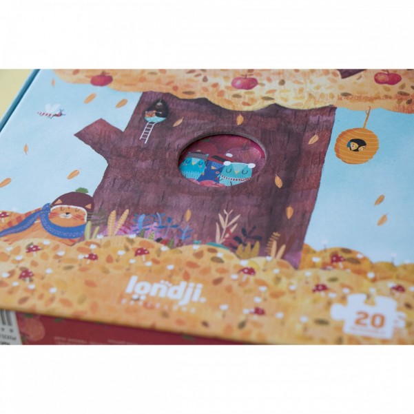 Mon Petit Pommier - 20 pcs - Insert and Reversible Puzzle - Londji