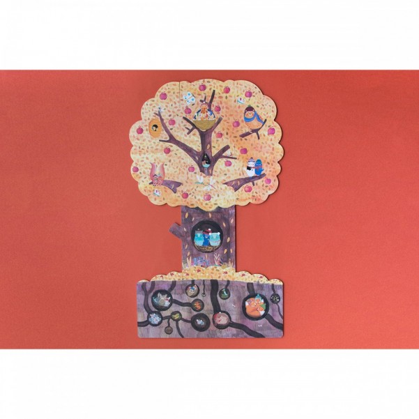 Mon Petit Pommier - 20 pcs - Insert and Reversible Puzzle - Londji